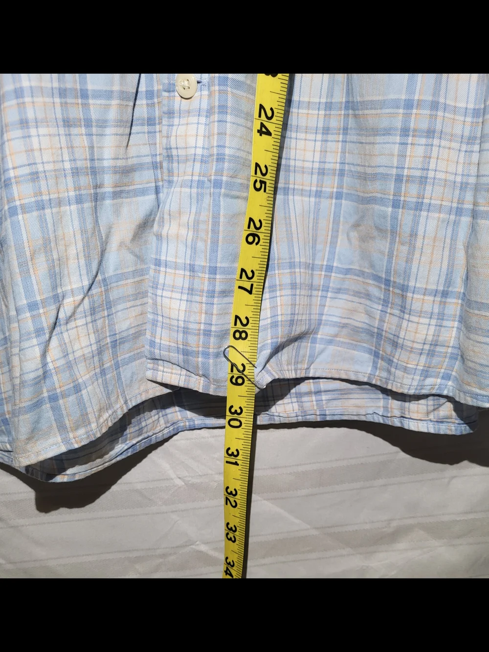 Peter Millar Men's Light Blue Plaid Button-Up Shirt